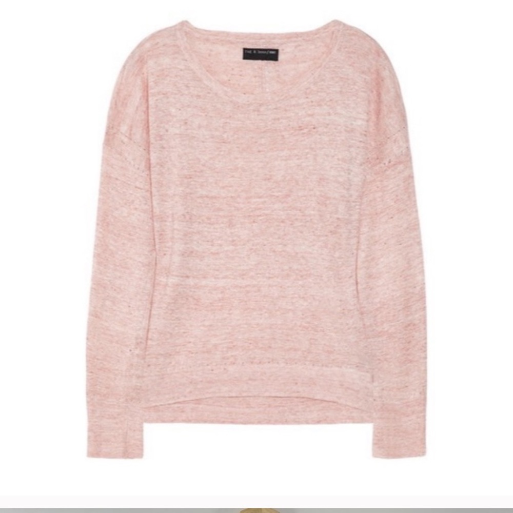 Rag & Bone Knit Pamplona Marled Linen Sweater